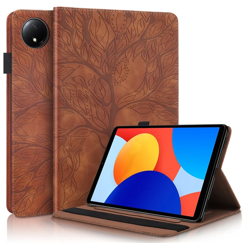 For Xiaomi Redmi Pad SE 8.7 inch Tablet Cover Tree Imprinted Wallet Stand Case Funda For Redmi Pad SE 4g 8.7 Tablet Case 2024