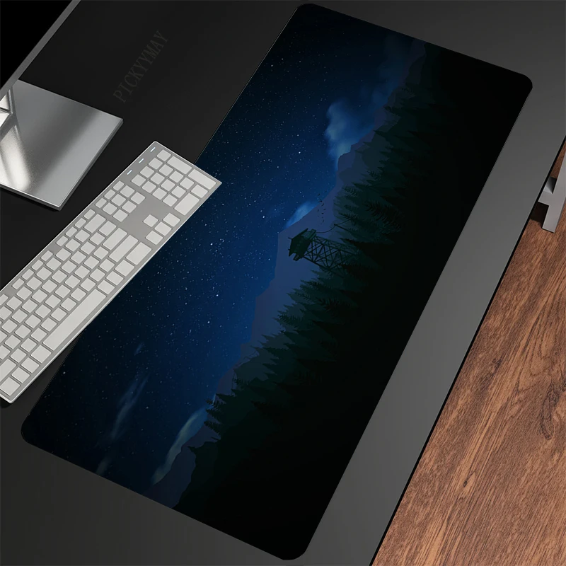 Forest Firewatch Design 80x30cm XXL Lock Edge Mousepads Large Office Mousepad Mouse Mat Beast Desk Pad For Gift Mouse Pads