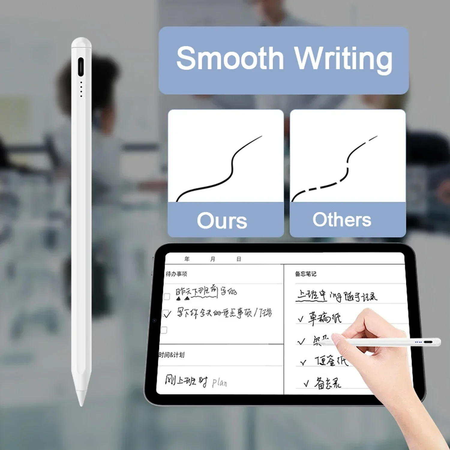 アクティブユニバーサルタブレットスタイラス,タッチスクリーンペンシル,アップル,ipad,iphone,android,xiaomi,huawei,samsung,電話ペン