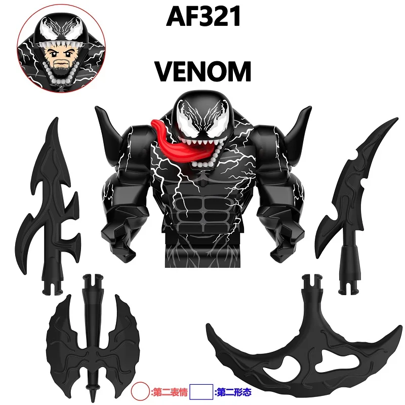 Marvel Action Figure Mini Building Blocks Supereroe Venom Slaughter Puzzle per adulti Blocco fai da te Giocattolo per bambini Regalo di compleanno