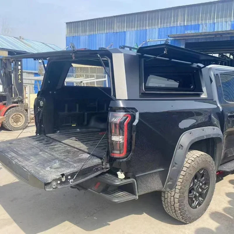 

Factory High Quality Waterproof Dustproof Anti Theft Three Door Open Aluminum Alloy Pickup Canopy for JMC DADAO