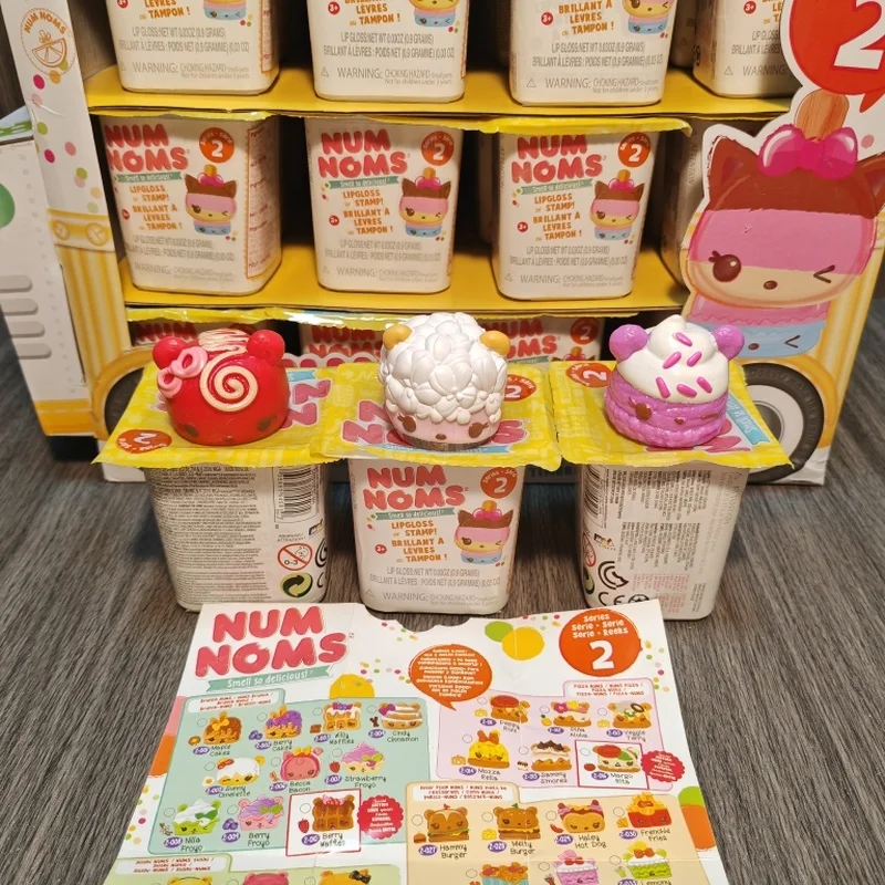 حار Numnoms ملمع الشفاه ختم رائحة لذيذ جدا صندوق أعمى صغير دمية الهدايا لعبة نموذج شخصيات كرتونية جمع الحلي