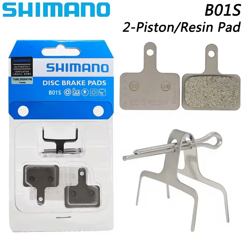 SHIMANO DEORE B01S 2-Piston Resin Brake Pad Bicycle Disc Brake Pads for BR-MT200 M315 BR-M485 TX805 M395 M396 M416 M445