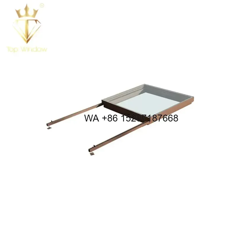Wmwmnu Natural Light Tubular Retractable Sliding Rooflight Venting Skylight for Patio Sky Roof Window