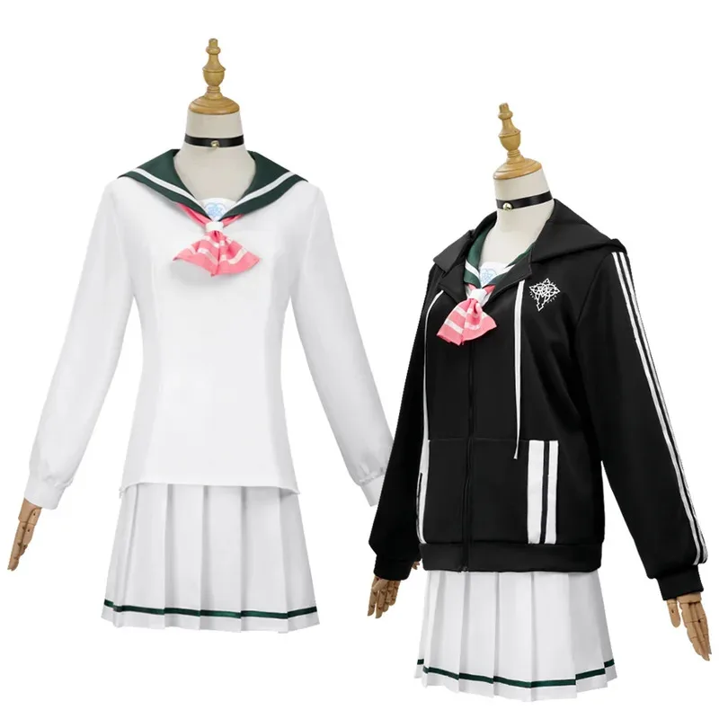 Kyoyama Kazusa Cosplay Juego Peluca de disfraz de archivo azul