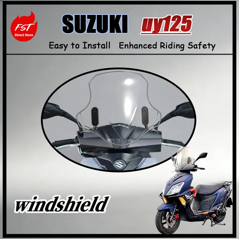 

FOR Suzuki UY125 Haojue AFR125 Body Line Matching PC Windshield Upgrade Part for Motorcycle Appearance Enhancer