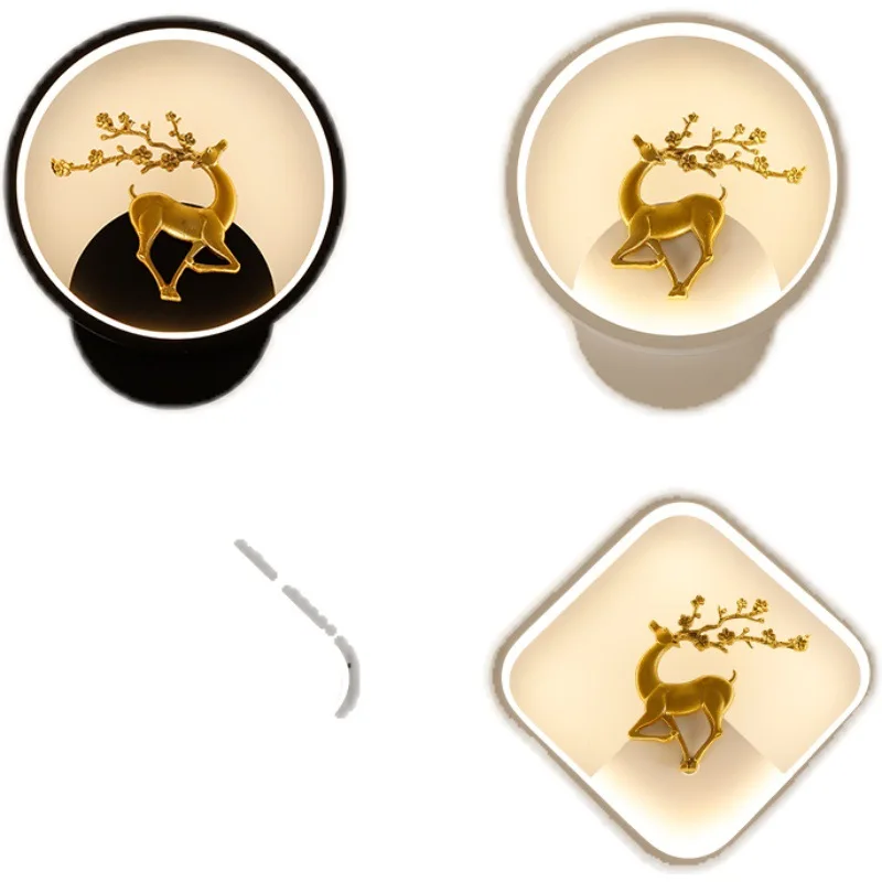 

Wall lamp bedroom living room background wall lamp modern simple light luxury staircase aisle creative