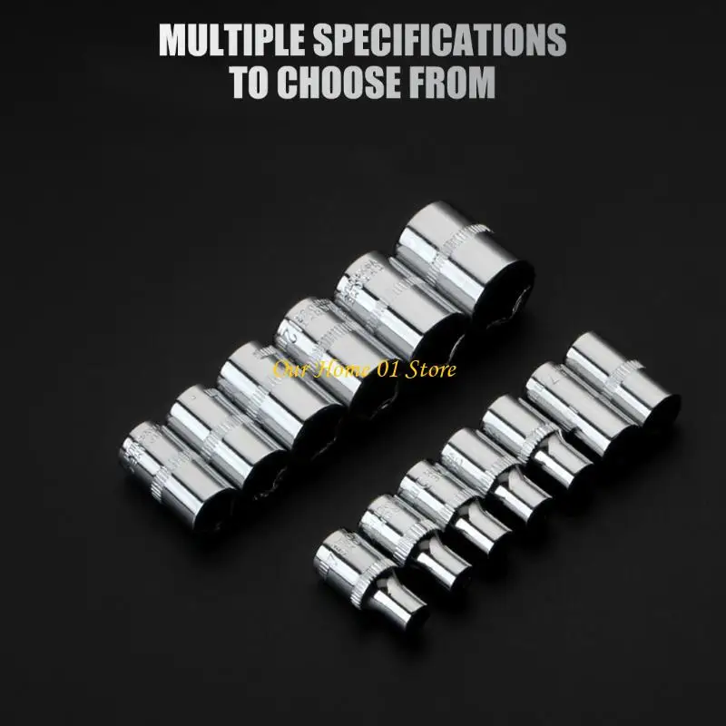 

M4YC Precise Engineered Short Socket Set Set Harench Accessy Accessy 6 -точка метрика от 4 мм до 14 мм