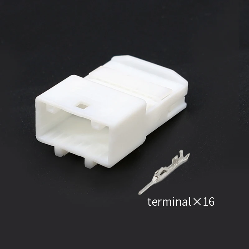 

1473410-1 TE type waterproof automotive connector with 16-hole white plastic case 1318386-12/1318382-1