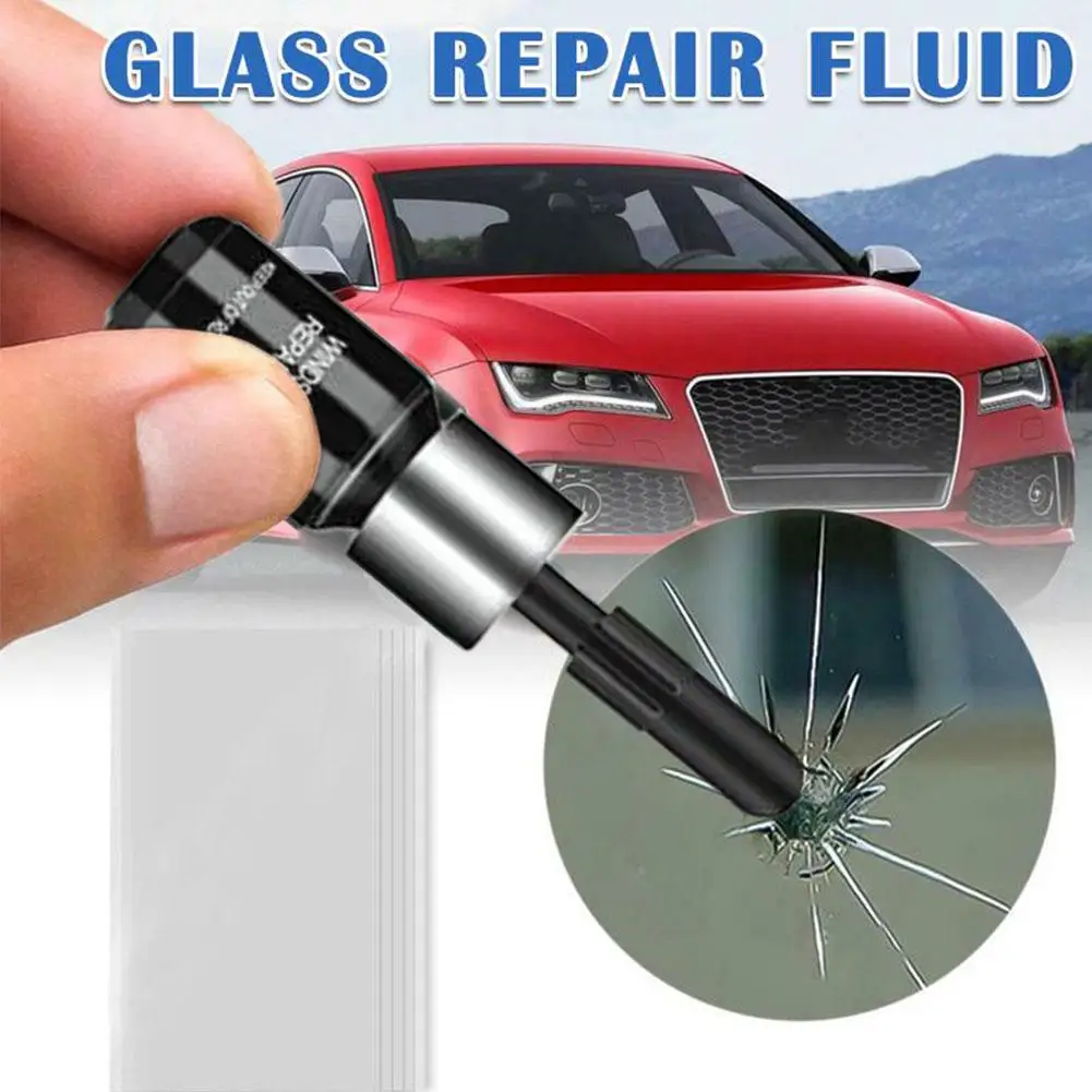 กระจกรถยนต์ Scratch Repair Fluid Agent ชุดกระจกหน้าต่างกระจก NANO Scratch Crack CrackResin ตัวแทนซ่อมเครื่องมืออุปกรณ์เสริมอัตโนมัติ