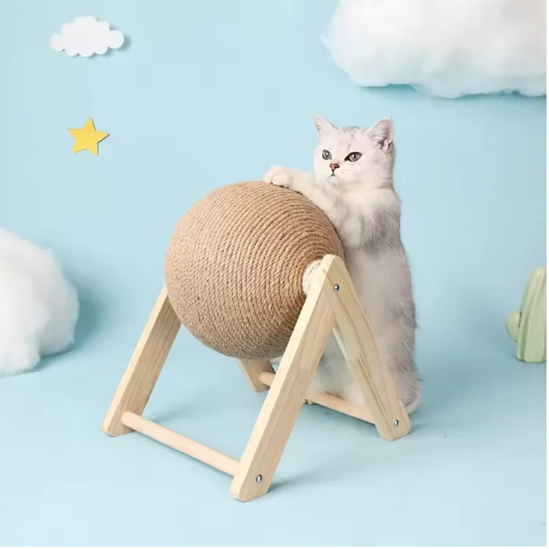 

Cat Scratching Ball Toy Kitten Sisal Rope Ball Board Grinding Paws Toy Cats Scratcher Wear-resistant Pet Furniture Supplies