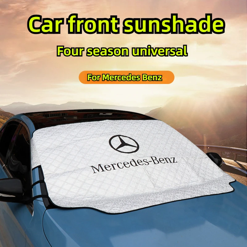 1P Car Windshield Snow Shield Four Seasons Car Cover Front Window Anti UV Frost Protection Snow Cover Sunshade FOR Mercedes benz