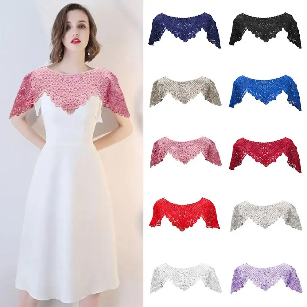 Lace Hollow Sunscreen Shawl Sun Protection Shawl Bikini Cover Sunscreen Shawl Wrap Temperament Cardigan Bridal Neck Wrap