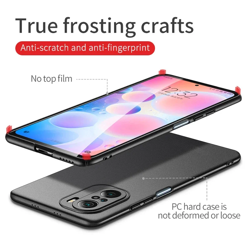 Case Redmi Note 10 Shockproof Covers Hard PC Plastic Ultra Slim Matte Cover For XIAOMI Redmi Note 10S 10T 10 Pro Max 5G Cases