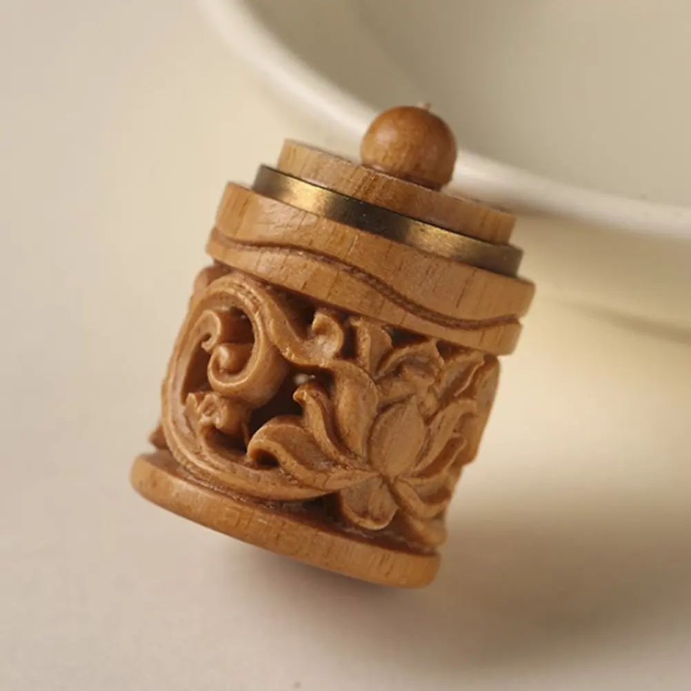 Wooden Fragrance Ball Bottle Carving Hanging Pendant Car Hangings Decorative Aromatherapy Diffuser Charm Aroma Accessory Scent