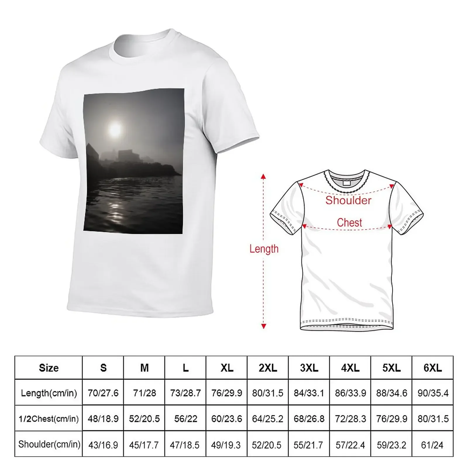 New Foggy harbor sunrise at Monhegan Island Maine T-Shirt T-shirt for a boy quick-drying t-shirt mens graphic t-shirts pack