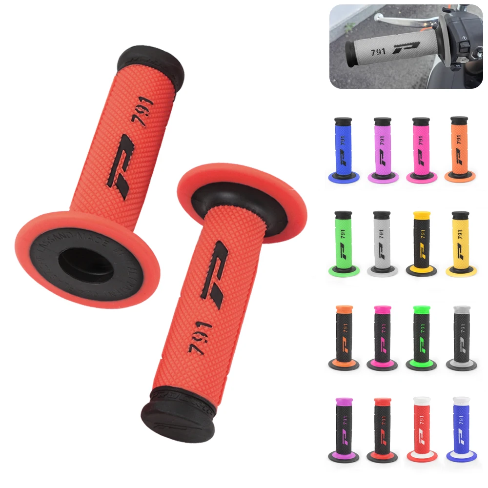 17 Colors Handle Grip Motorcycle High Quality EMIG Dirt Pit Bike Motocross 7/8" Handlebar Rubber Gel Hand Grips Brake Grips image 2