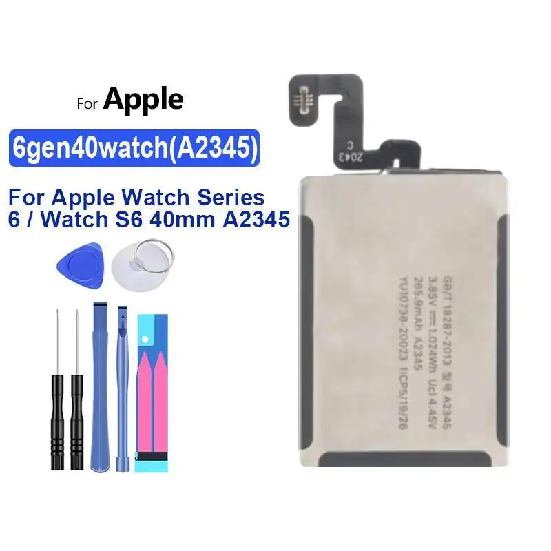 

YKaiserin 550mah Replacement Battery For Apple Watch iWatch Series 6 S6 A2345 40mm