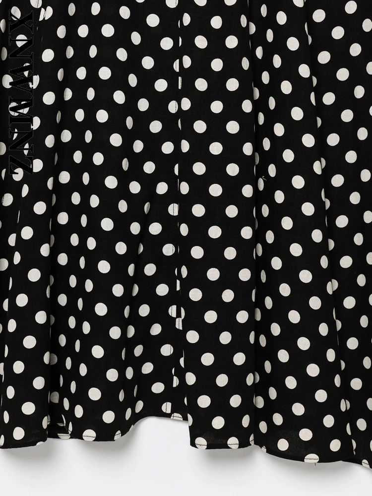 XNWMNZ 2025, Sommer Neue Frau Urlaub Boho Ärmellose O-Kragen Midi Kleider Chic Party Frauen Kleidung Schwarz Mode Kleid Reißverschluss