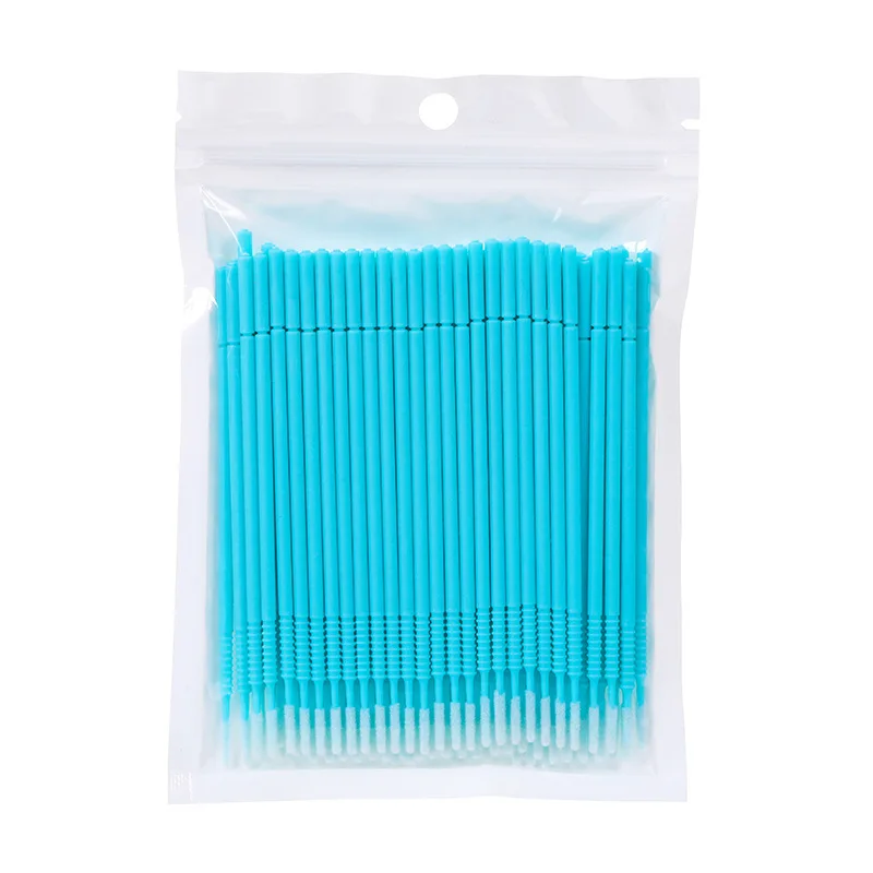 100 stücke Microbrush Wimpern Verlängerung Pinsel Lash Kleber Reinigung Make-Up Pinsel Wimpern Verlängerung Liefert Zubehör Micro Pinsel