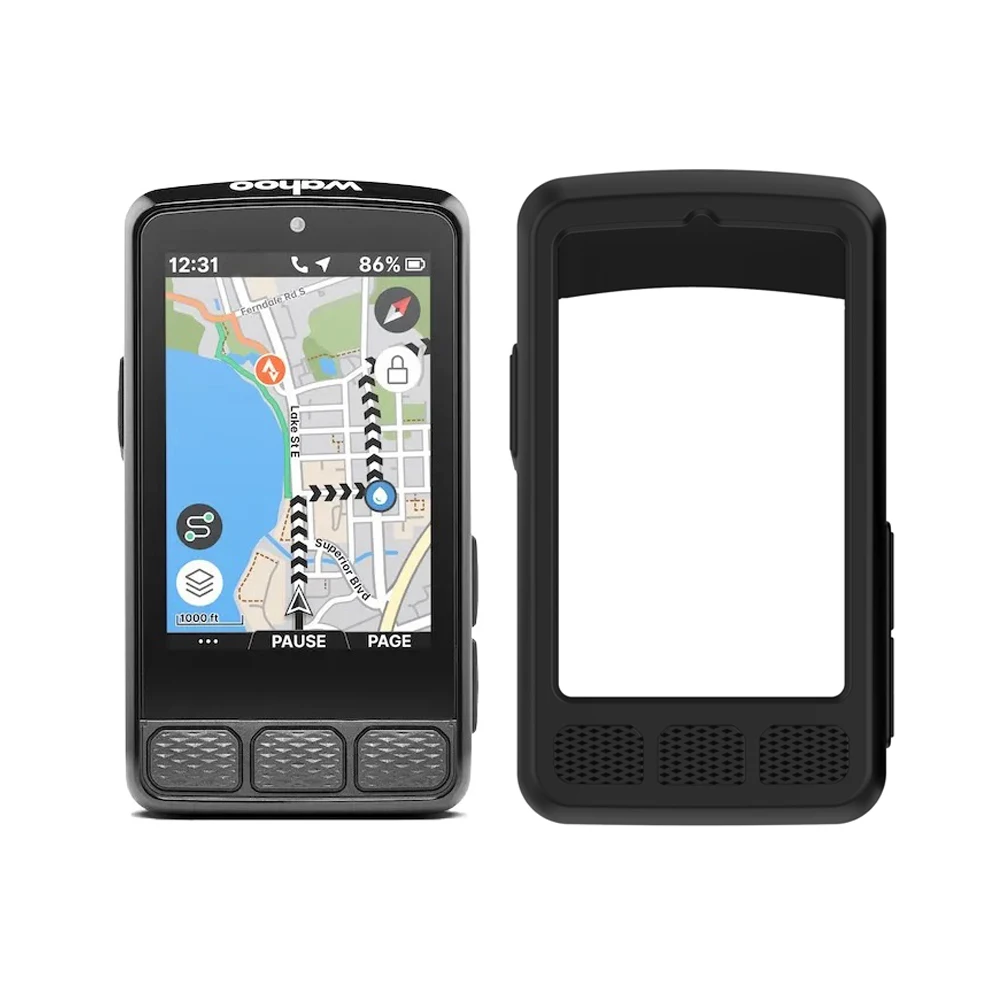 Silicone Soft Protective Case Screen Protector Film Cover For Wahoo Elemnt Roam 3/2 Bolt V3/V2 ACE GPS Bike Computer Accessories