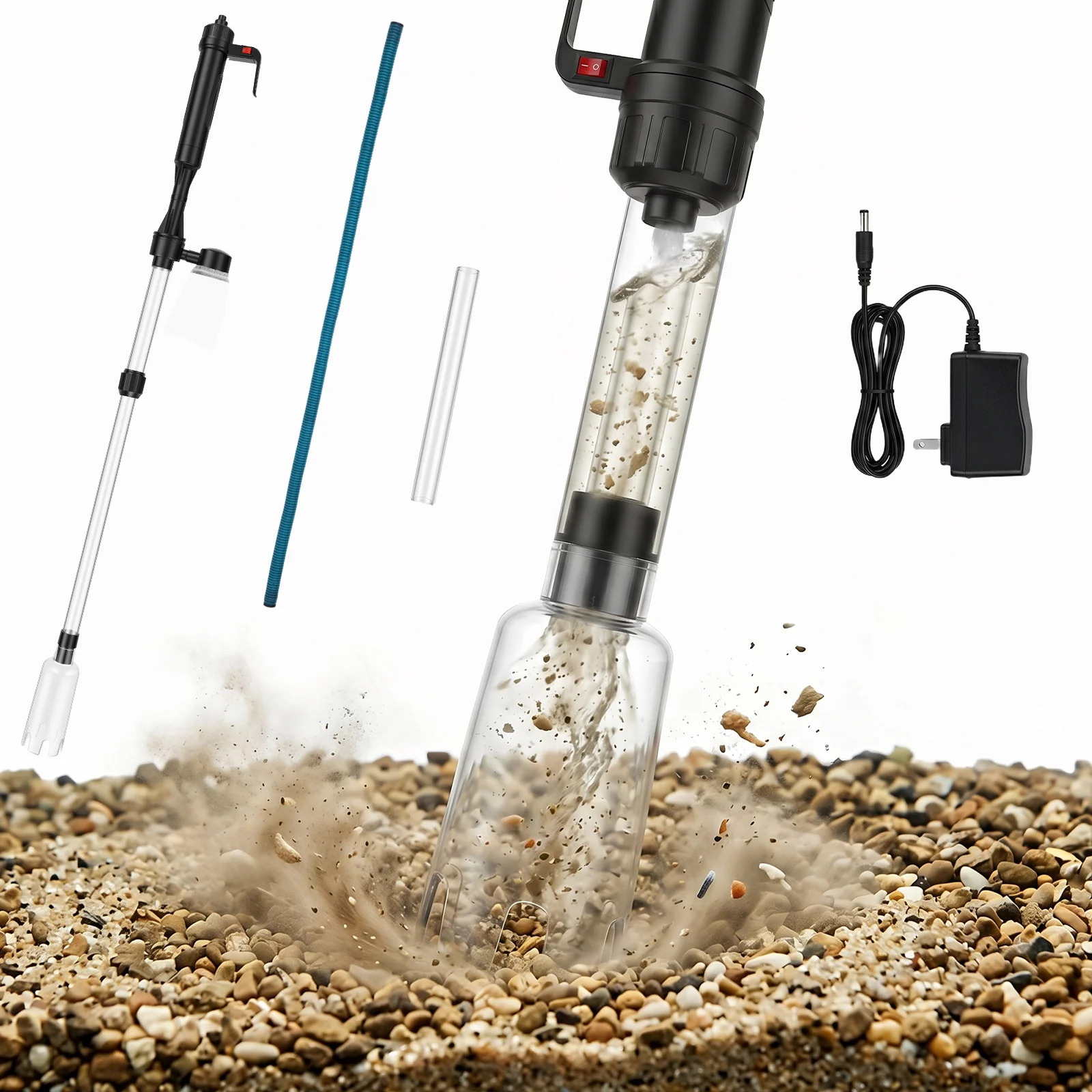 AliExpress willstar Aquarium Electric Gravel Cleaner Siphon Filter Fish Tank Sand Washer Vacuum Gravel Water Changer Automatic Cleaning