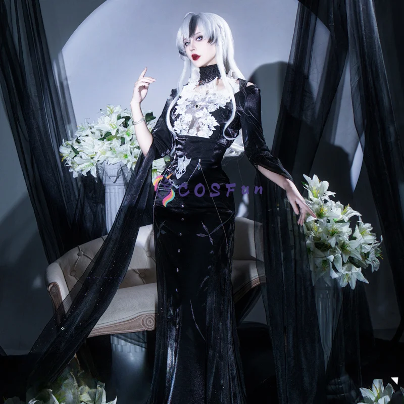 

Path to Nowhere Oak Casket Cosplay Costume Halloween Party Gorgeous Uniform Accessories Props Complete Set COSFun