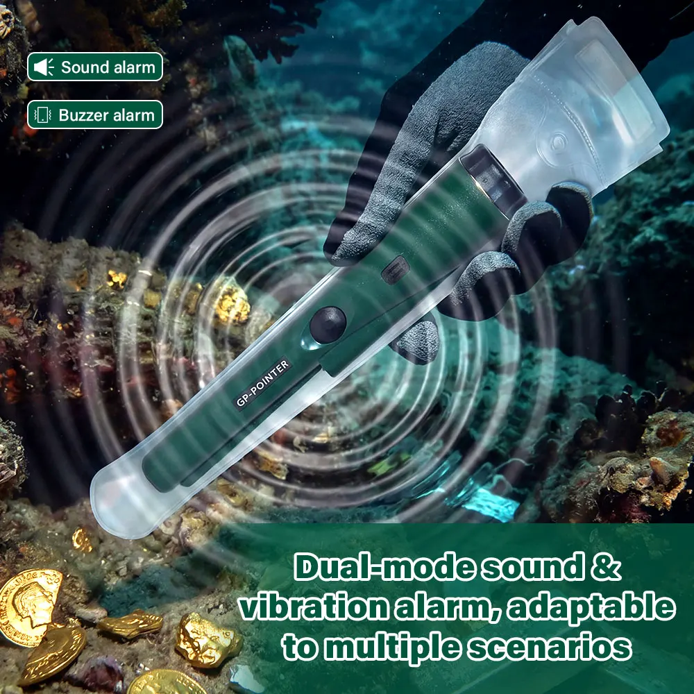 Metal Detector Pinpointer Waterproof Handheld Pin Pointer Wand Golden Treasure Hunting Unearthing Tool Accessories