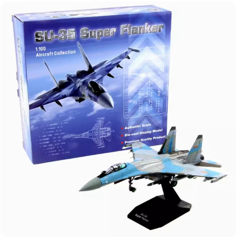 AF1 1:100 Scale Chinese Air Force SU-35 Military Aircraft Model Diecast Alloy Classic Toy Souvenir Ornaments Gift Static Display