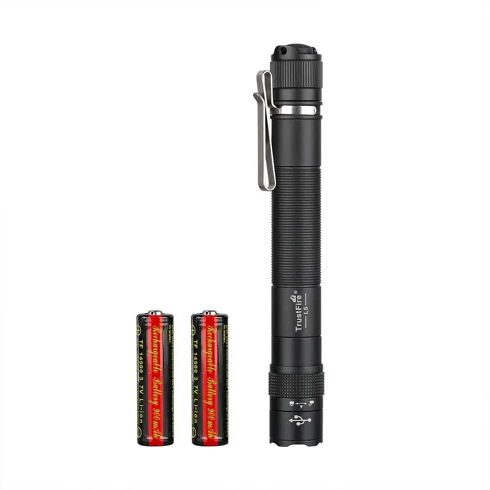 Trustfire L5 Tactical Flashlight 1050 Lumens Rechargeable Torch Light EDC Portable Mini Flashlights Lampe De Poche