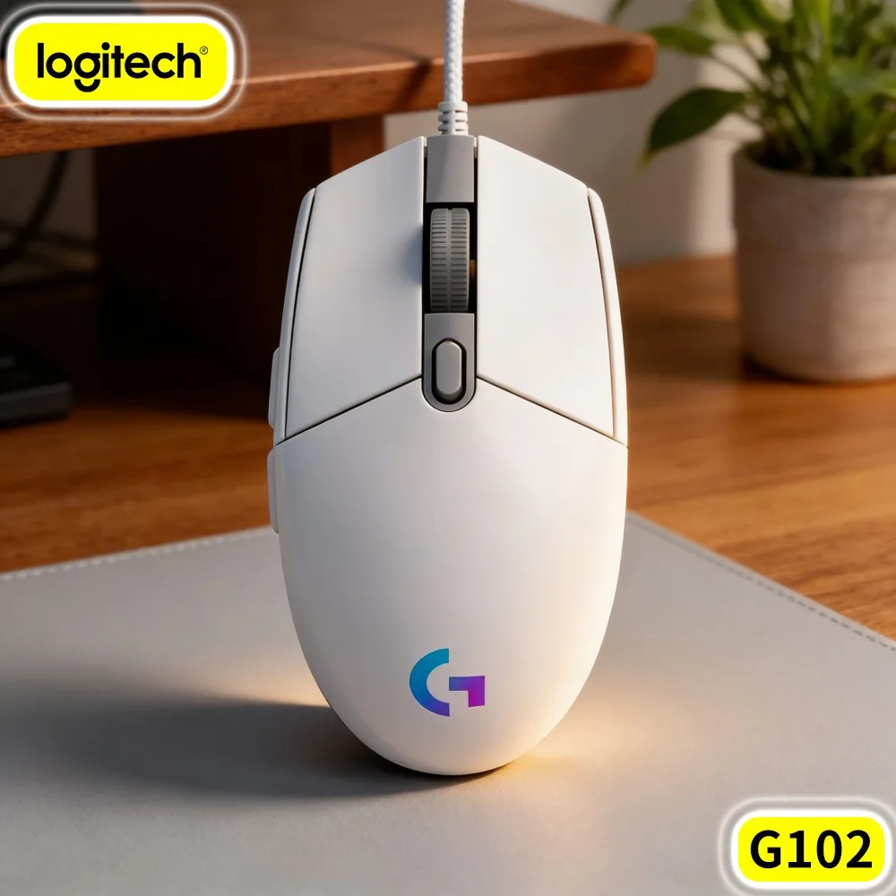 Logitech G102 Prodigy Gaming Mouse,Low Power RGB Lighting Consumes Minimal From Computer USB Ports