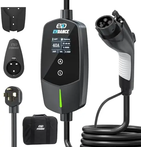

Level 2 EV Charger 40A 240V 9.6kW NEMA 14-50P 25ft Cable J1772 for Home Use