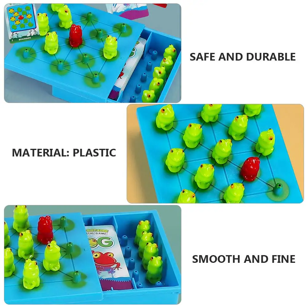 لعبة الداما الضفدع، لعبة ذكاء التفكير المنطقي، لعبة رقعة الشطرنج للأطفال، الأطفال، تطوير الدماغ التعليمي