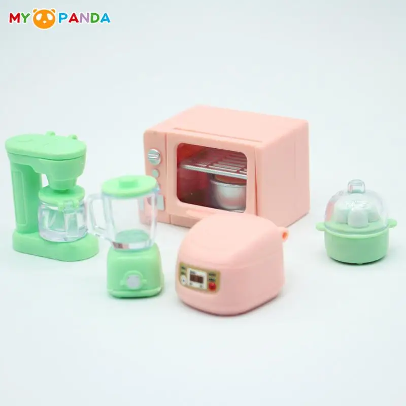 1/12 Dollhouse Simulation Kitchen Utensils Miniature Oven Rice Cooker Model DollHouse Kitchen Electrical Kitchenware Accessories