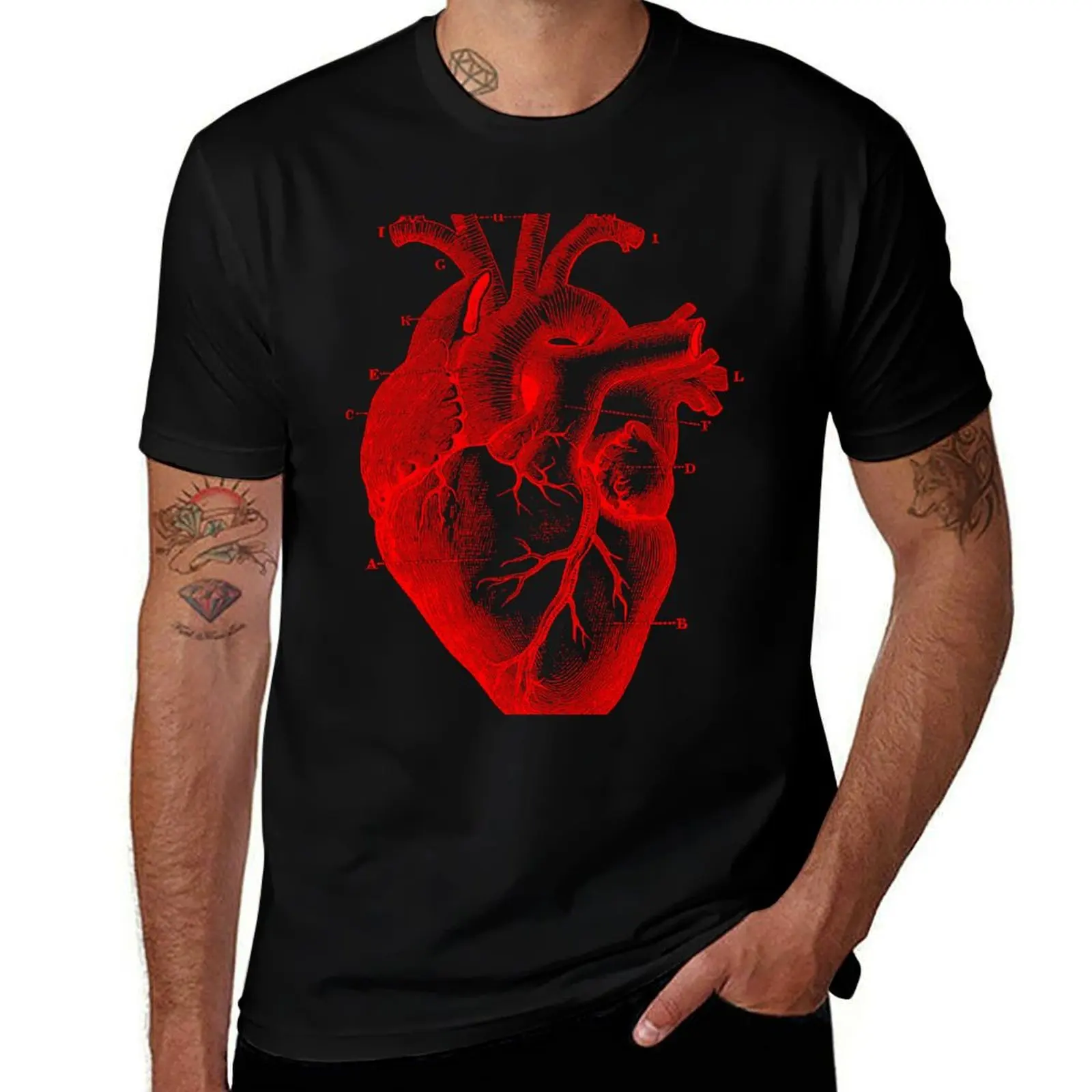 

Oversized Anatomical Heart T-Shirt man t shirt heavy cotton man t shirt cotton high quality T-Shirt