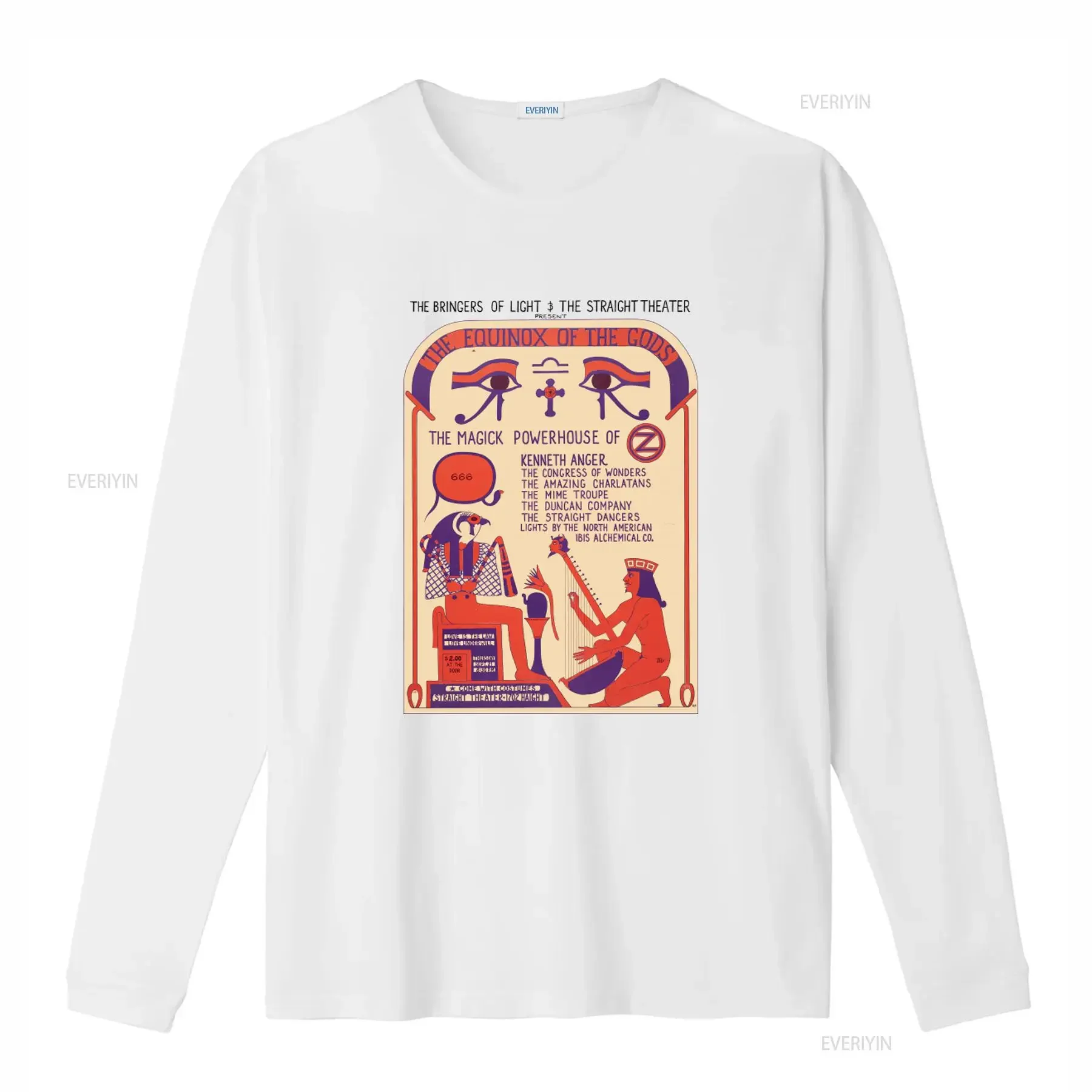 The Equinox of Gods Kenneth Anger 666 Vintage T Shirt for Men and Women vintage Washed Versatile Breathable designer clothes