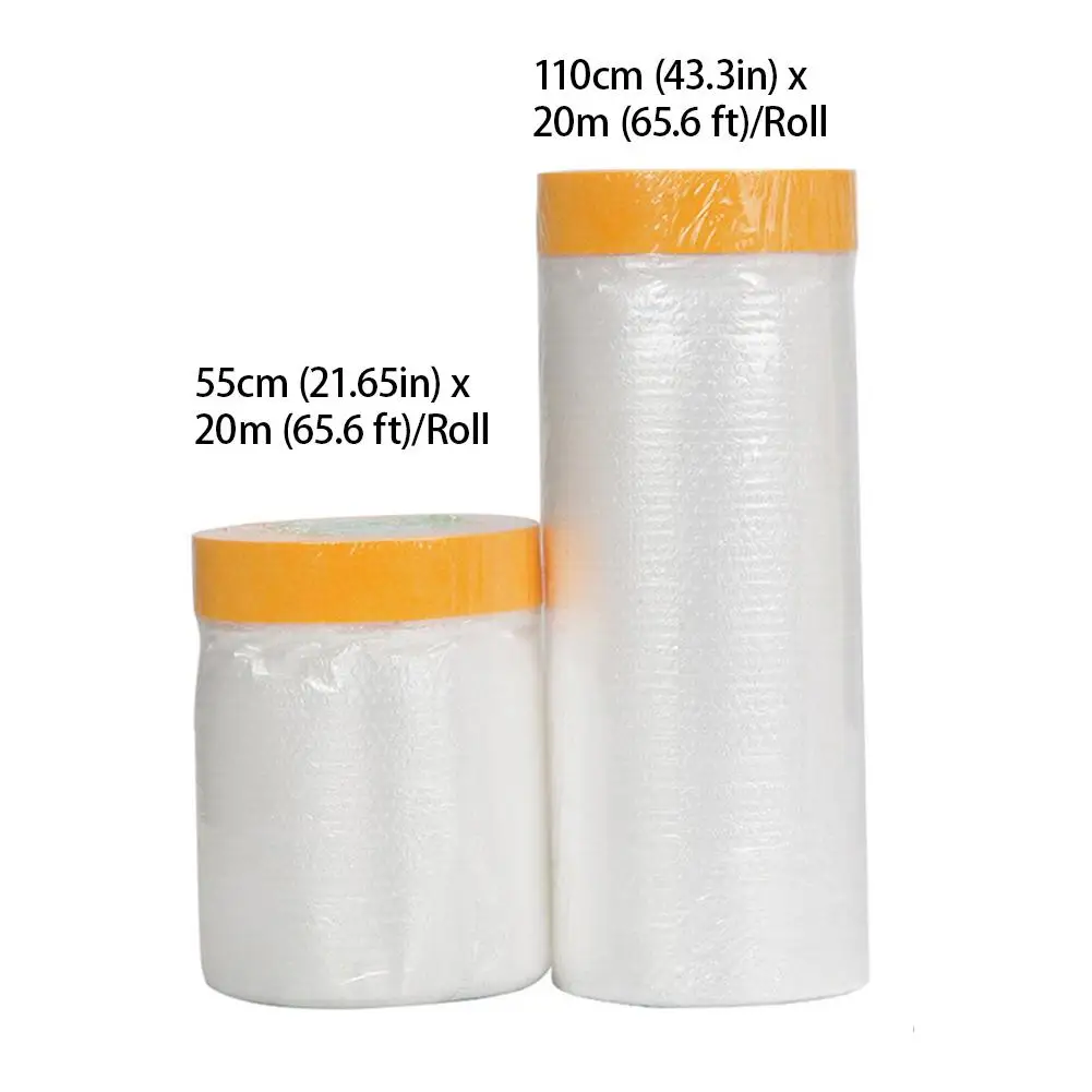 Furniture Dustproof Protection Film Self-Adhesive Plastic Masking Film Car Beauty Repair Masking Film Decor Wall Paint Cover
