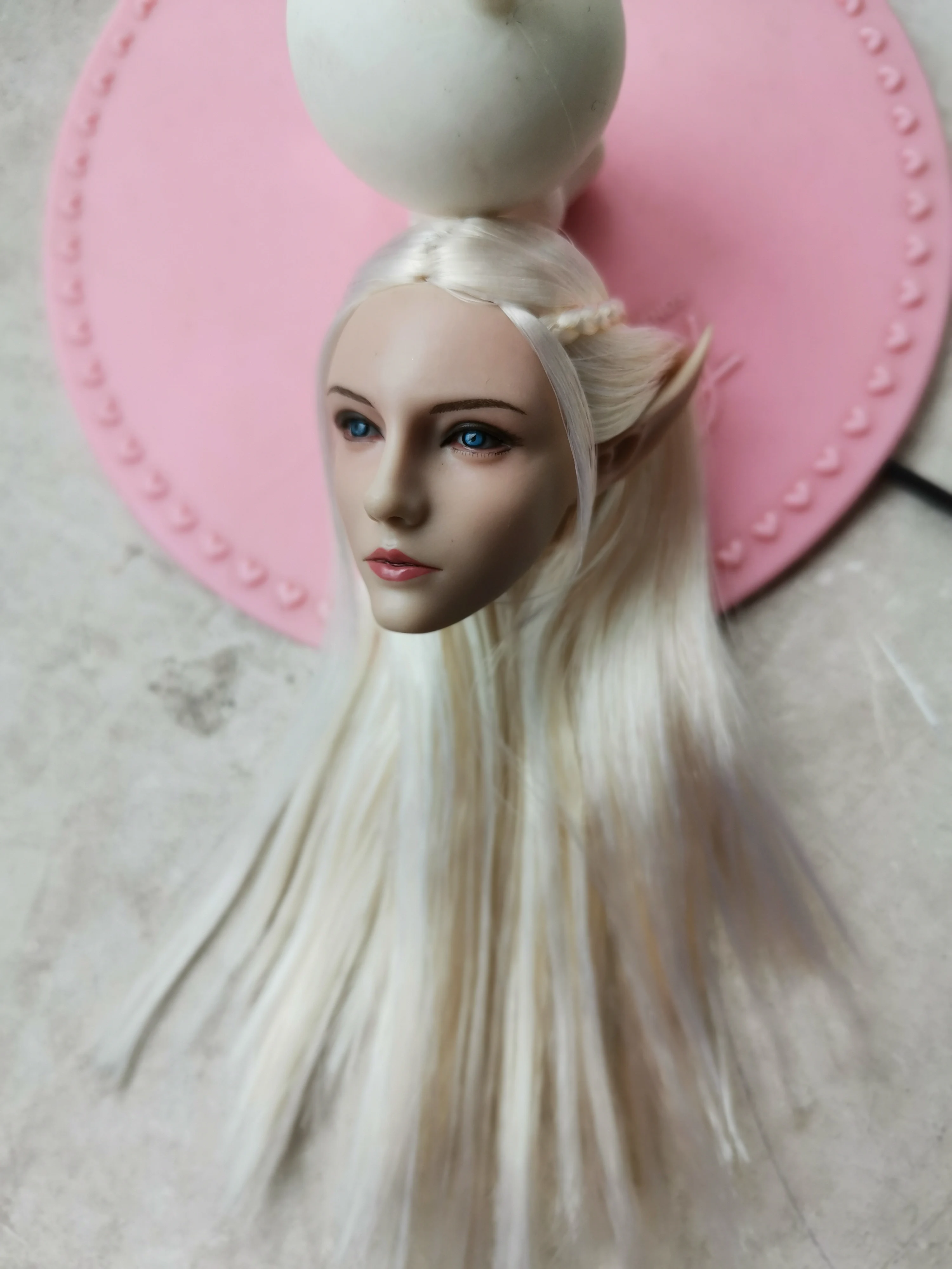 1/6 Scale Lucifer Elf Queen Girl Head Sculpt Model No Headdress DIY 12'' Female Action Figure