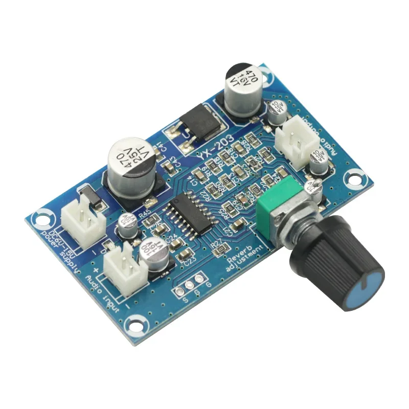 PT2399 Microphone Reverberation Board Effect Super M65831 Mono Amplifier Preamp Reverb DC Single Power Supply Module