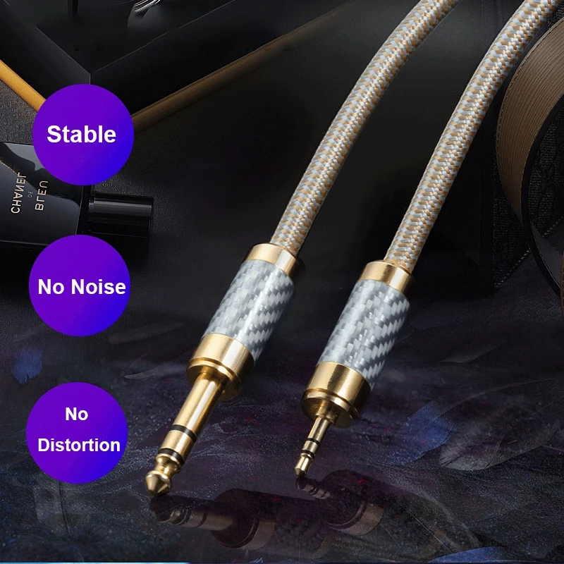 Hifi Audio Cable Mini Jack to MONO 6.35mm 1/4 Inch TS Jacke for Electronic Organ Guitar Sub-woofer Cable 1M 2M 3M 5M 8M