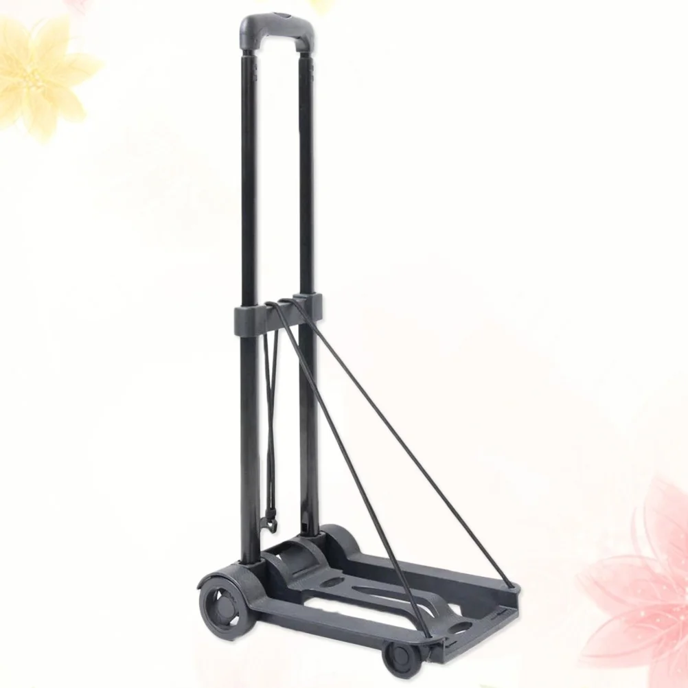 Utility Cart with Wheels Foldable Collapsible Luggage Dolly Cart Portable Fold Dolly for Travel Moving and Office Use