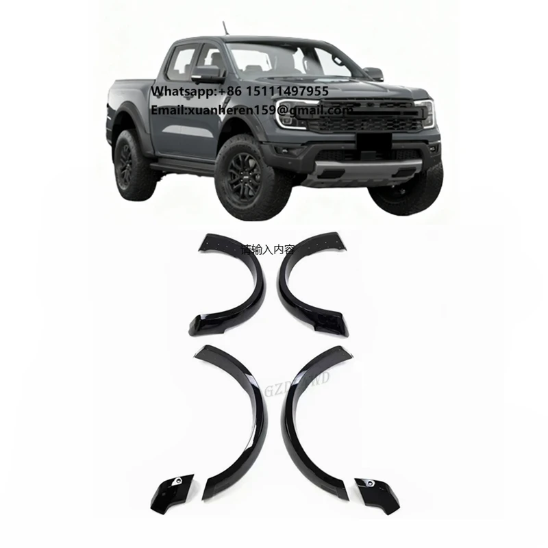 

For Raptor 2022-2025 Wheel Arch Fender Flares Next Gen Ranger 4WD Accessories OEM Flares Kits
