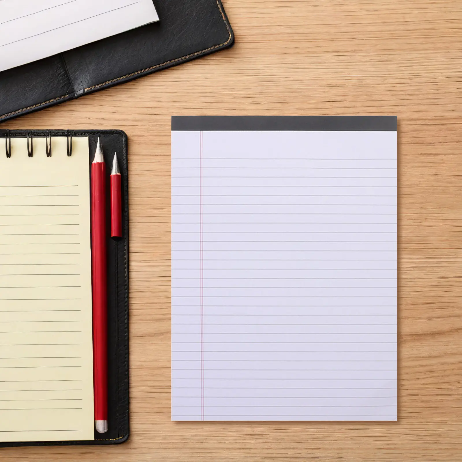 6 Books 30Sheets Legal Notepad College Ruled Small Size Writing Pads Office School Note Taking Meeting Supplies
