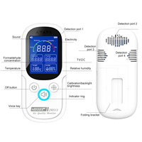 NOYAFA JMS12 Air Quality Monitor Formaldehyde TVOC Meter Portable Sensor Tester CO2 Carbon Dioxide Temperature Humidity Detector