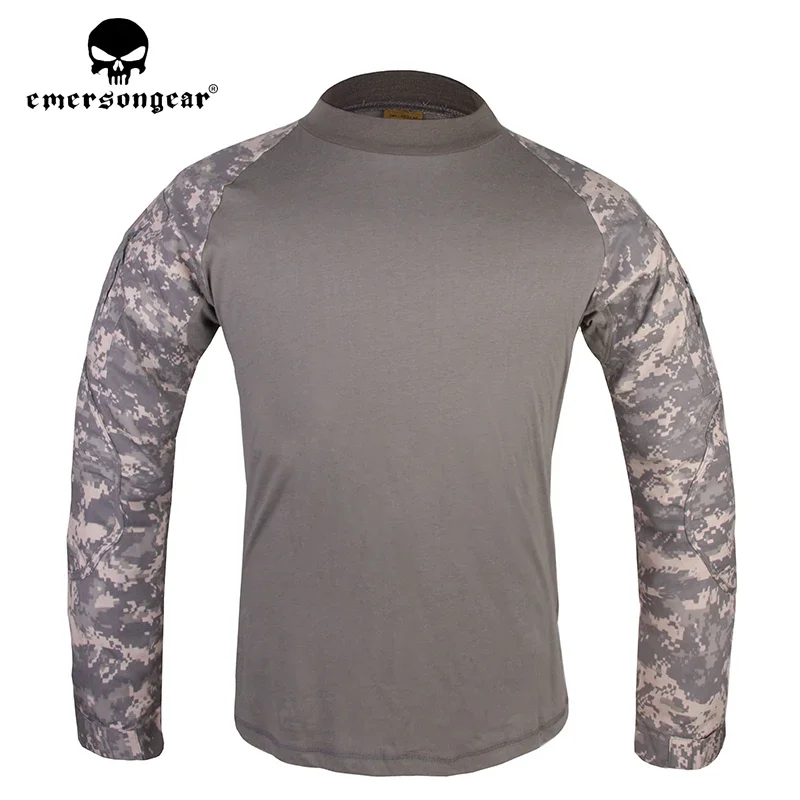 Emersongear Mens Combat Hunting Shirts Tactical Outdoor Sports Fit Tops Shirt Airsoft Camping Clothing Camoflage Hunting