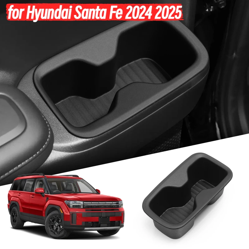 

for Hyundai Santa Fe 2024 2025 6/7 Seats Car Water Cup Holder The Third Row Drinks Cup Holder Storage Box Accessories 2pcs