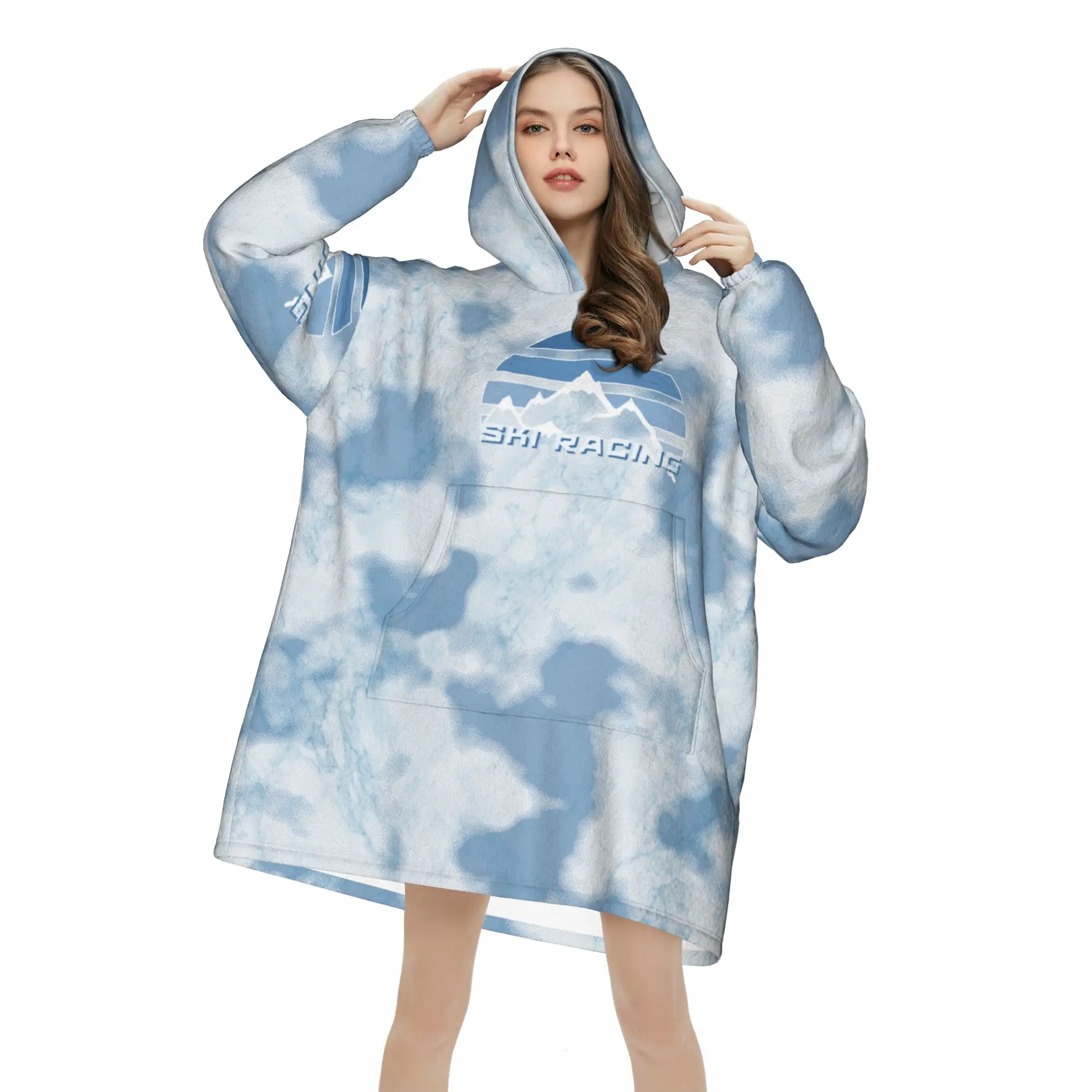 

Худи оверсайз из плюша 320 г, свободная повседневная домашняя одежда, индивидуальный стиль, китайский стиль, качественная жизнь, одежда оверсайз