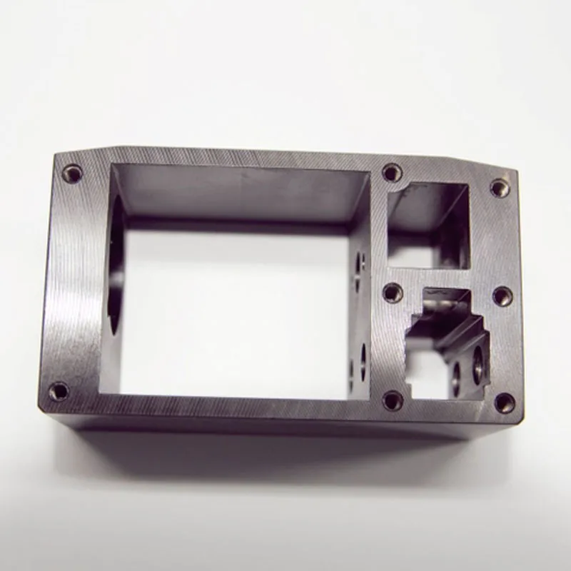 Custom CNC Machined Black Anodized Aluminum Alloy Flange Adapter Precision CNC Milled Aluminum Mounting Plate with Multi-Hole