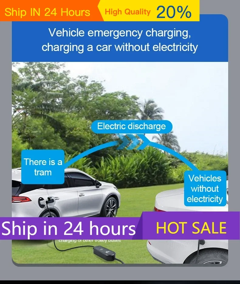 NEW Type2 V2L For Xpeng G9 Accessories Car External Discharger Adapter Vehicle Load Cable Adapter Schuko Israel Plug Car Accesso
