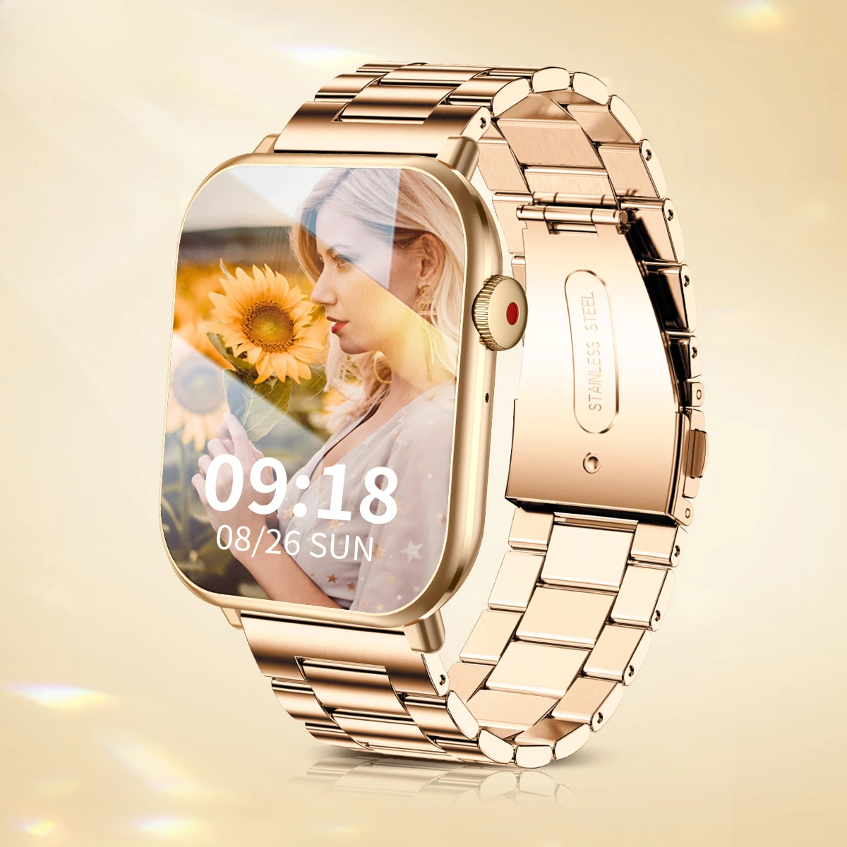 

2024 New Women's Smartwatch BLE 5.2 Tech. Bluetooth Calling. Fitness Bracelet Style. SpO2 Heart Rate Monitoring. Voice-Assisted.